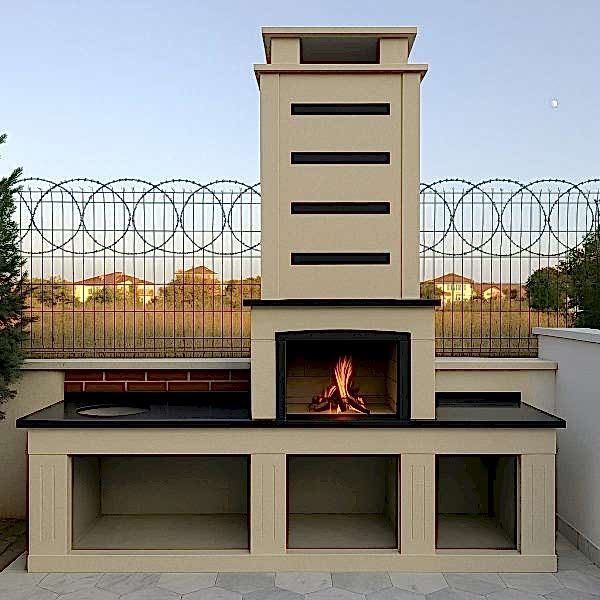 Barbekü Model 2-2 Geniş pişirme alanına sahip modern barbekü modellerinden model 2, bahçe ve teras kullanımı için ideal.
