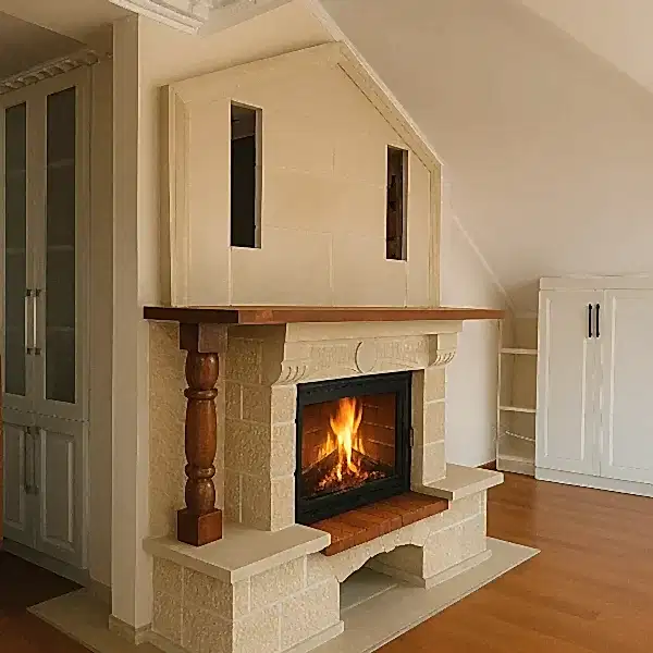 odunlu-somine-model-1-2 Model 1 odunlu şömine ahşap detaylı taş kaplama