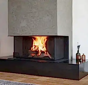 odunlu-somine-model-10-1 Model 10 siyah çerçeveli modern şömine