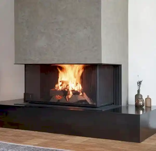 odunlu-somine-model-10-1 Model 10 siyah çerçeveli modern şömine